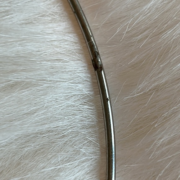 Vtg Beveled Lead Crystal Heart with Flowers Choker Necklace - Picture 11 of 12